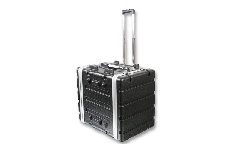 8U Case (with collapsible handle and wheels)
